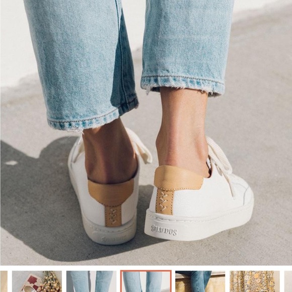 Soludos the‎ original Ibiza classic leather sneaker womens shoes size 10 - Picture 3 of 6